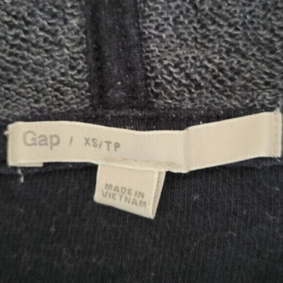 GAP Hoodie Women's Size XS Navy Blue Hooded Sweatshirt Pullover - Picture 3 of 6